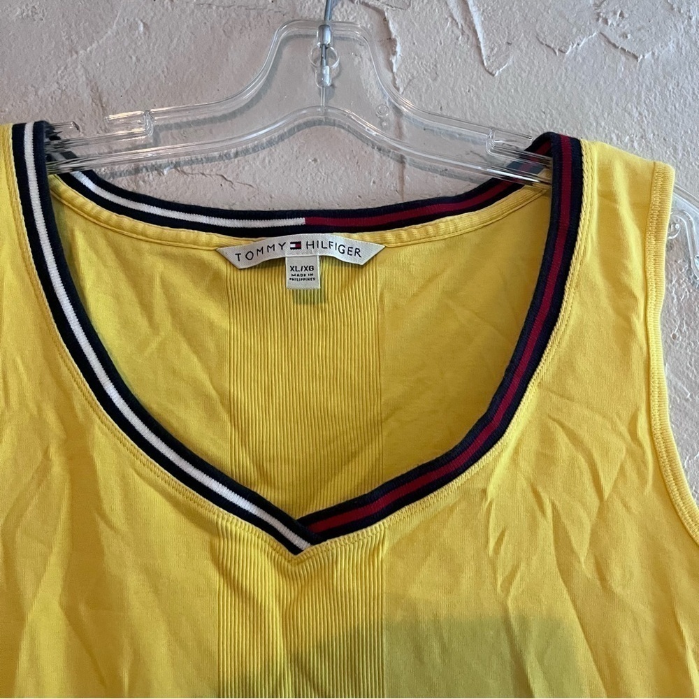 Tommy Hilfiger Yellow Sleeveless Top Size XL - Picture 6 of 6